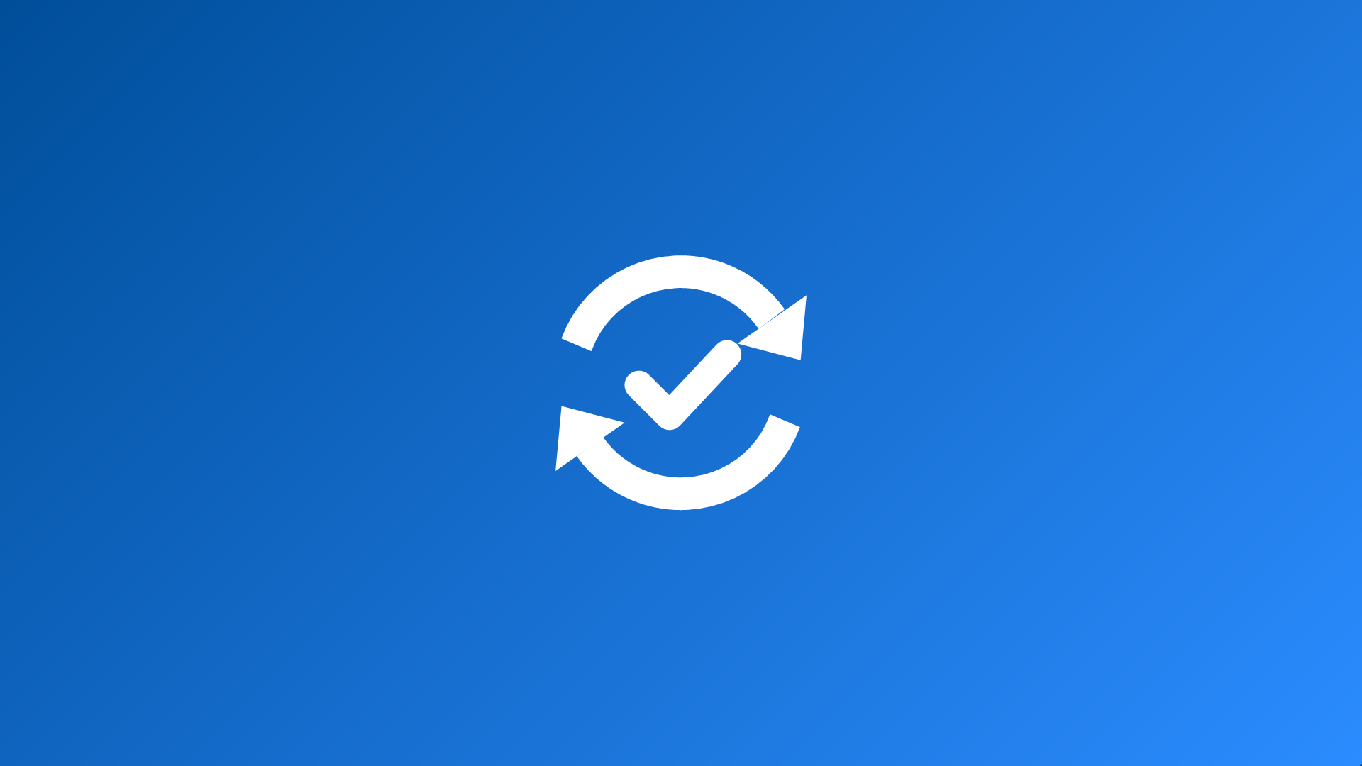 Update Repair Tool blue icon with update arrows and a check mark